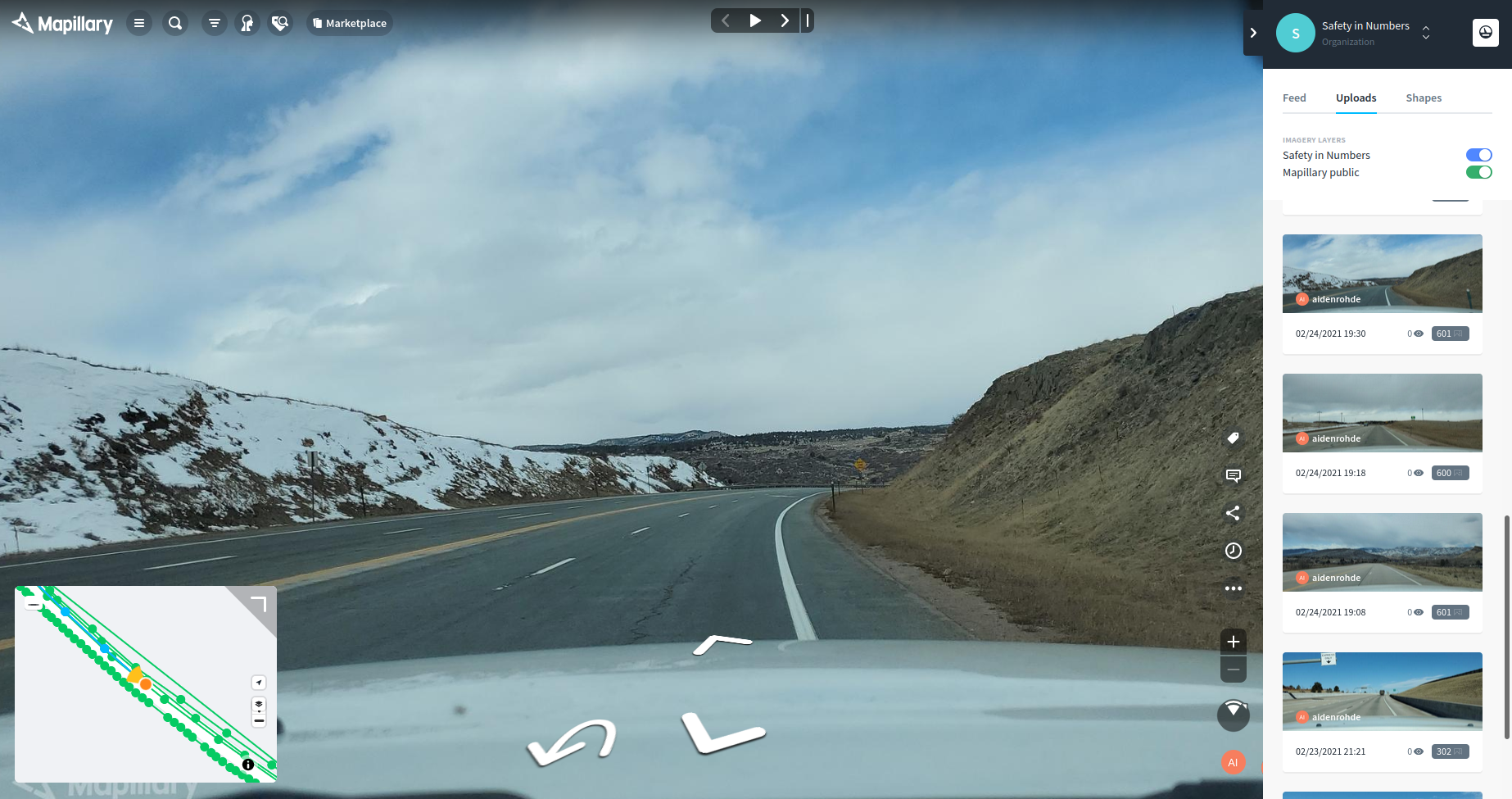 Mapillary screenshot